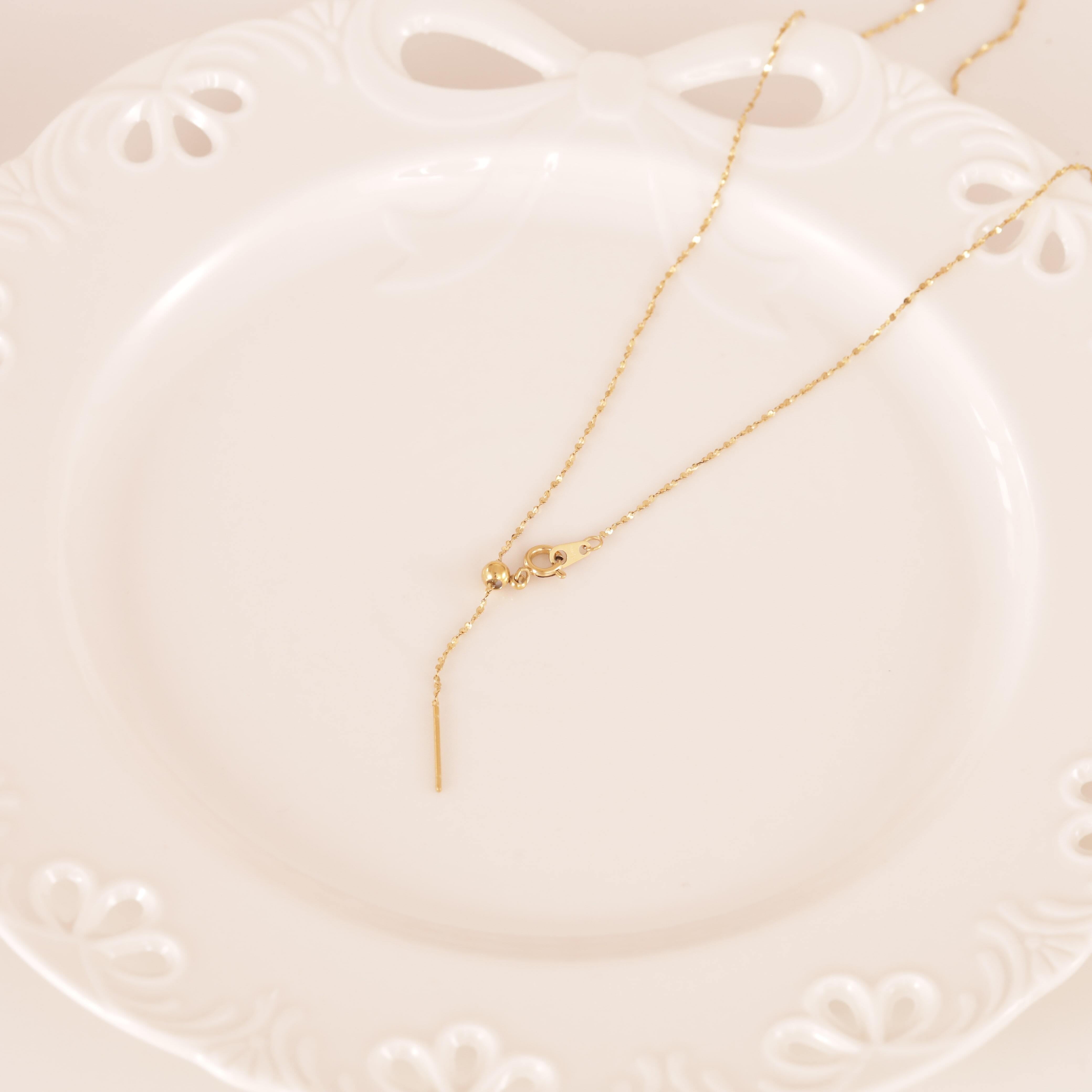 316L heart tag necklace （zirconia stone ver.） | apire