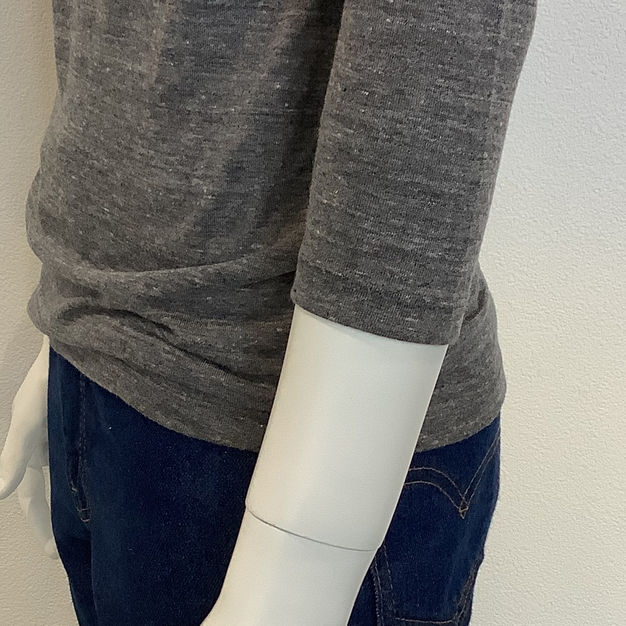 Kepler1649c ( ケプラー1649c ) 七分袖 Tシャツ ヘザーブラック