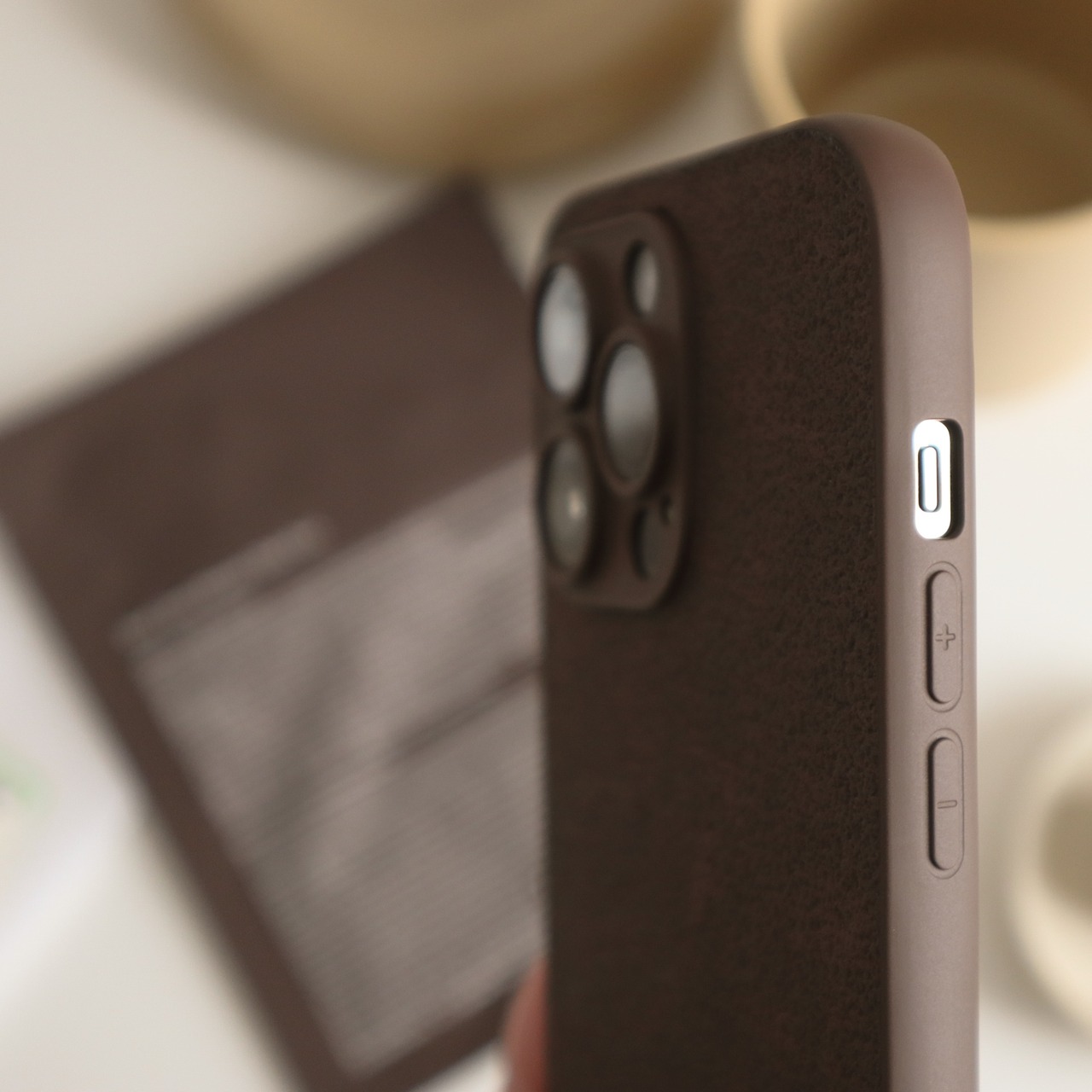 ［ phone case ］rough brown