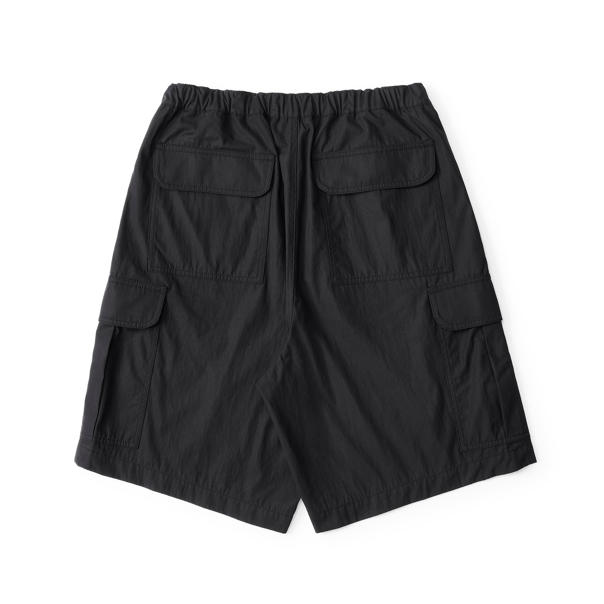 everyone cotton nylon cargo shorts (BLACK) | everyone