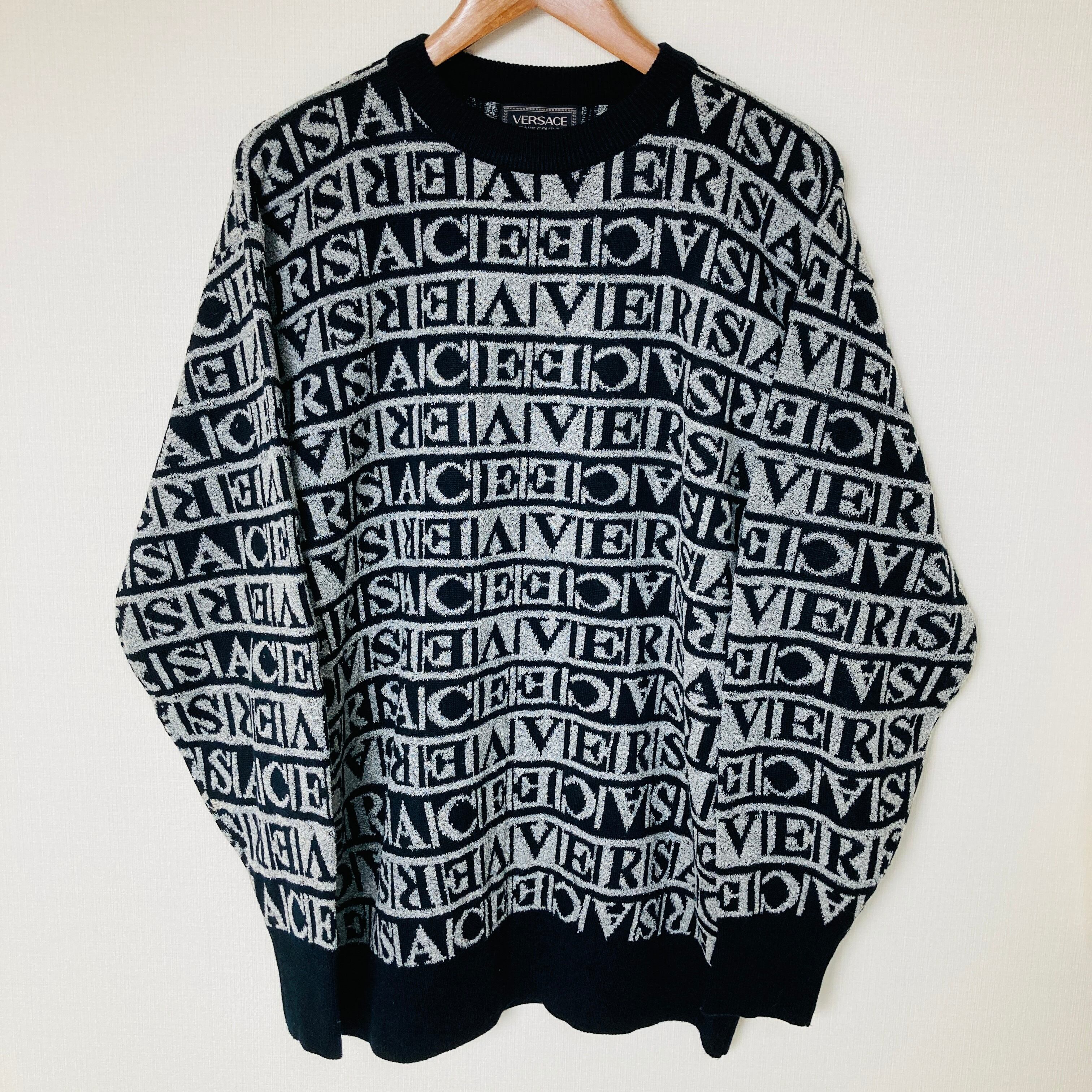 VERSACE JEANS COUTURE グレー ニットセーター 【公式通販】
