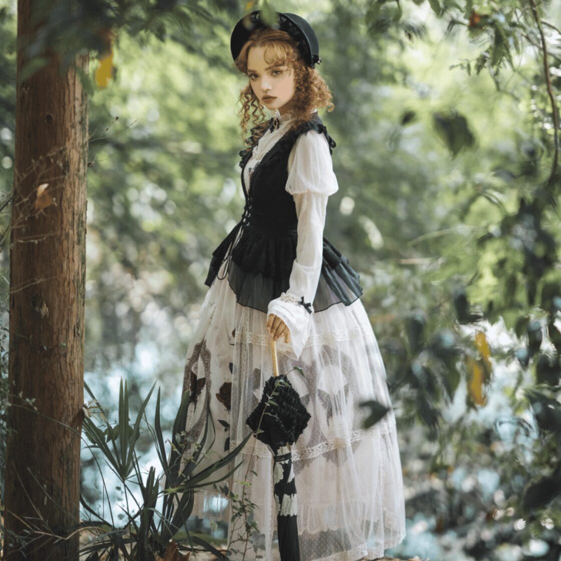 ゴスロリ通販 With U クラロリ 3点 セットアップ ガーリー 甘め