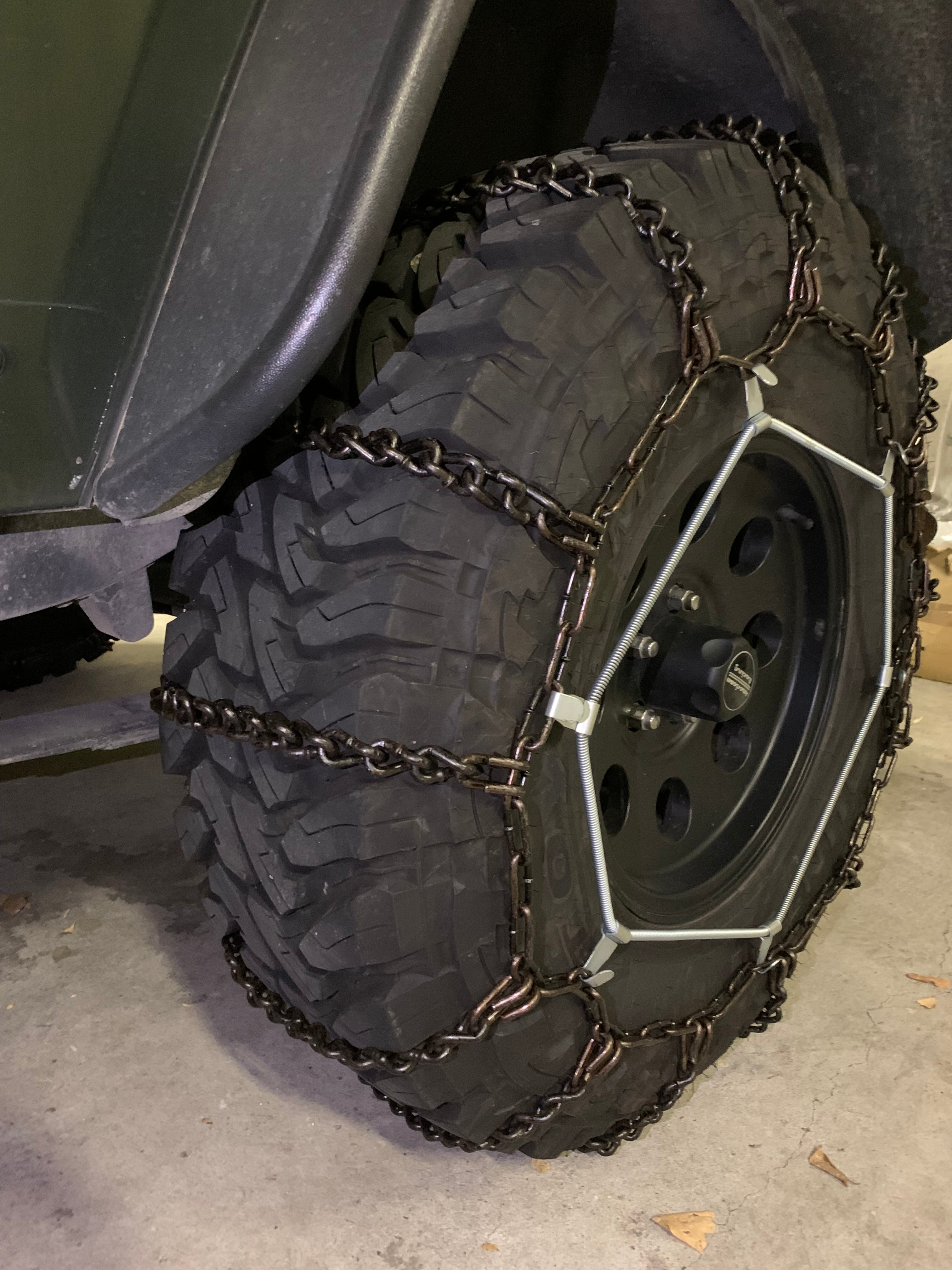 BF41JK】37×12.5R17LT用 オフロードタイヤ用金属ラダーチェーン バンド ...