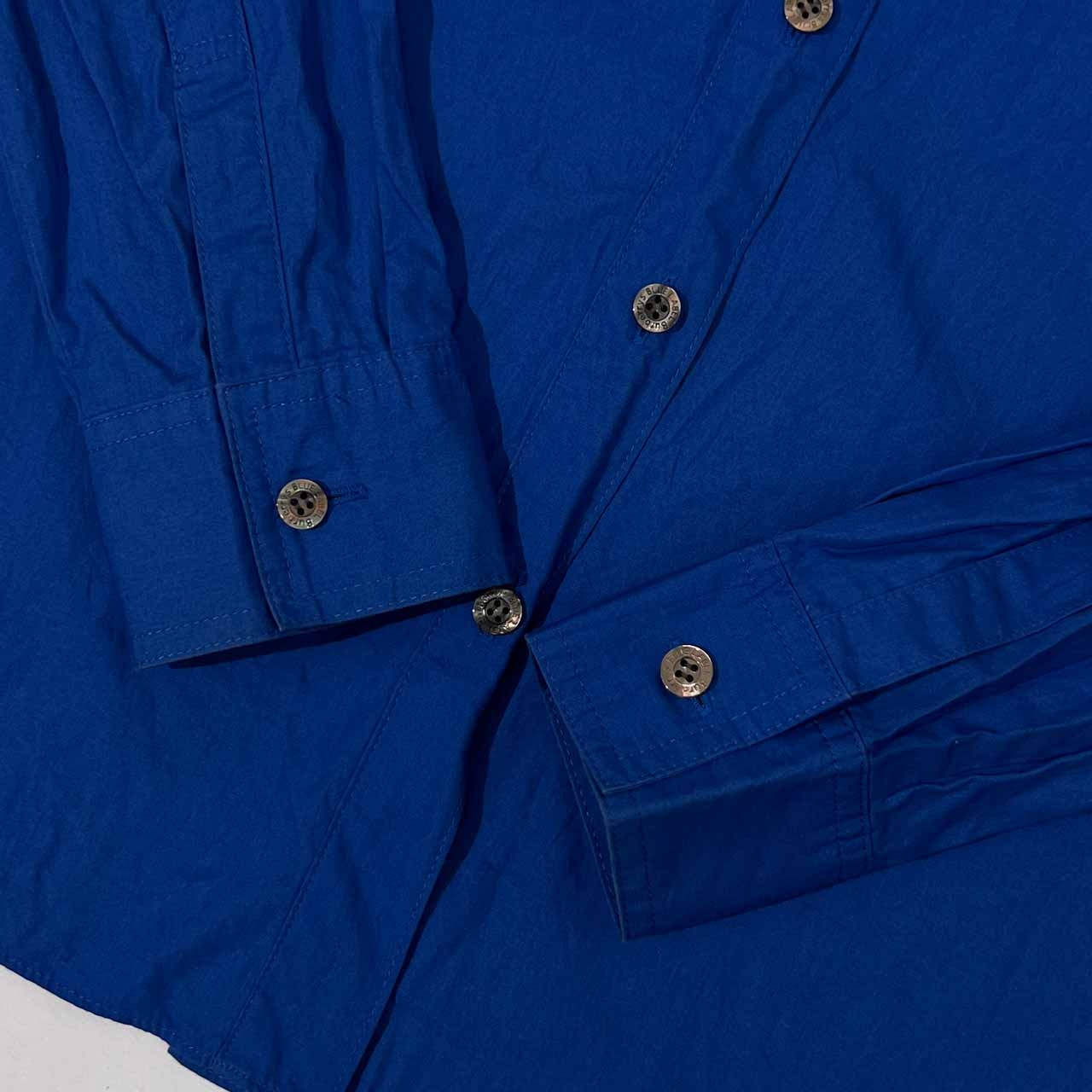 Burberrys BLUE LABEL バーバリー 長袖シャツ 38/ブルー レディース ビンテージ