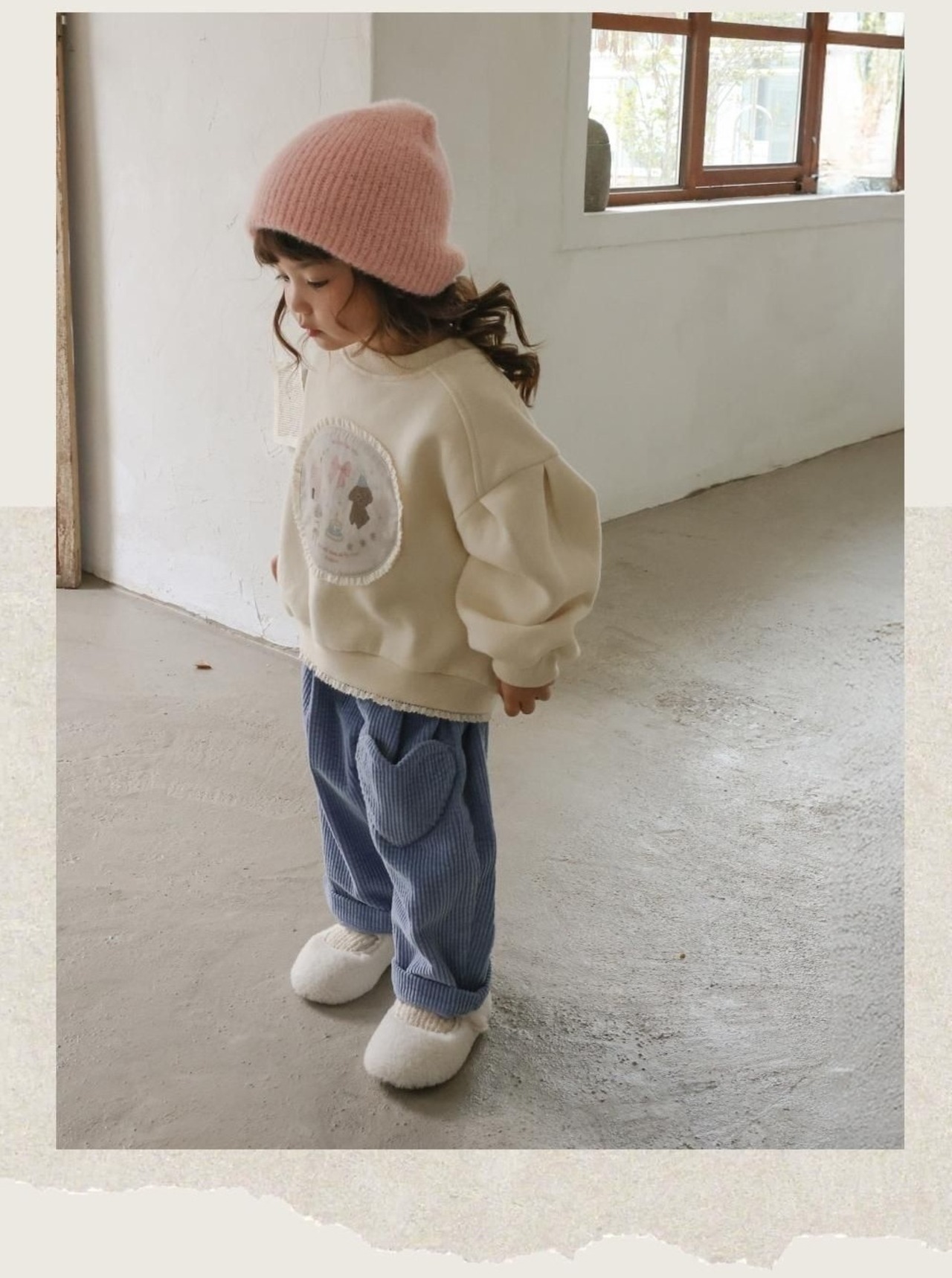 韓国子供服 / 26winter / puella FLO / シュエットパンツ / キッズ / 冬服 *90~140*