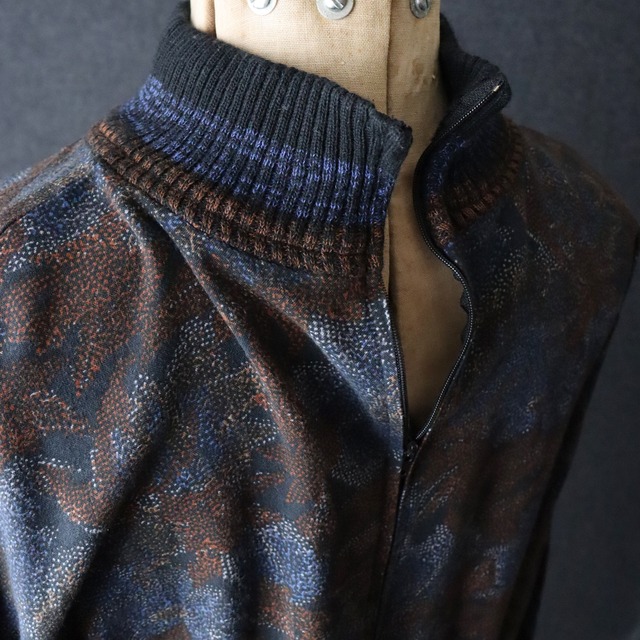 used  retro flower pattern pullover 花柄プルオーバー