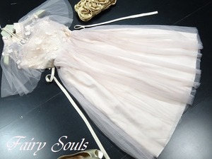 送料無料 未使用 イベント 二次会 送料無料 チュール パ－ティ－ フォ－マル ドレス 9号 M [OPN2639]