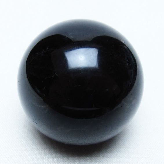 黒水晶 丸玉 36mm モリオン スフィア 置物 一点物 141-8181