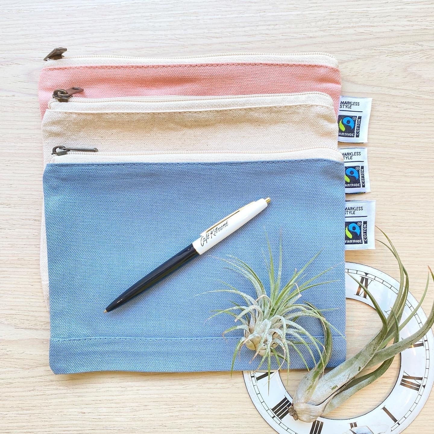 オーガニックコットン フラットポーチ | Net store アンナとラパン