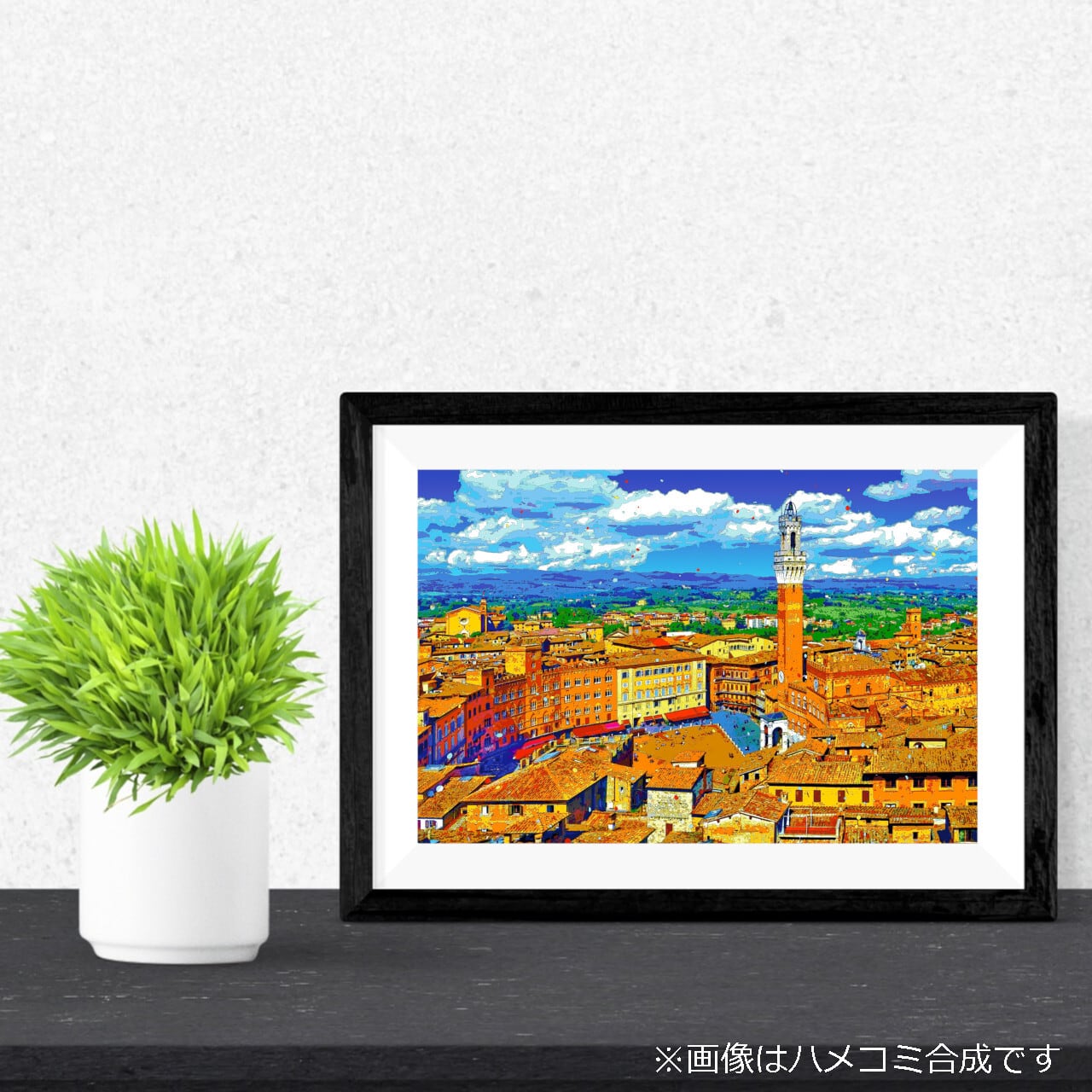 アートポスター】イタリア シエナの街並み（作品No.525） | GALLERY