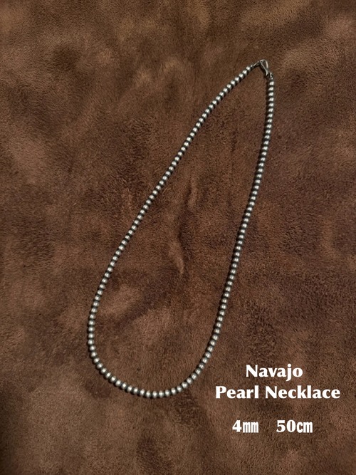 Navajo Pearl Necklace 丸型4㎜　長さ50㎝ ナバホ族　ナバホパールネックレス　