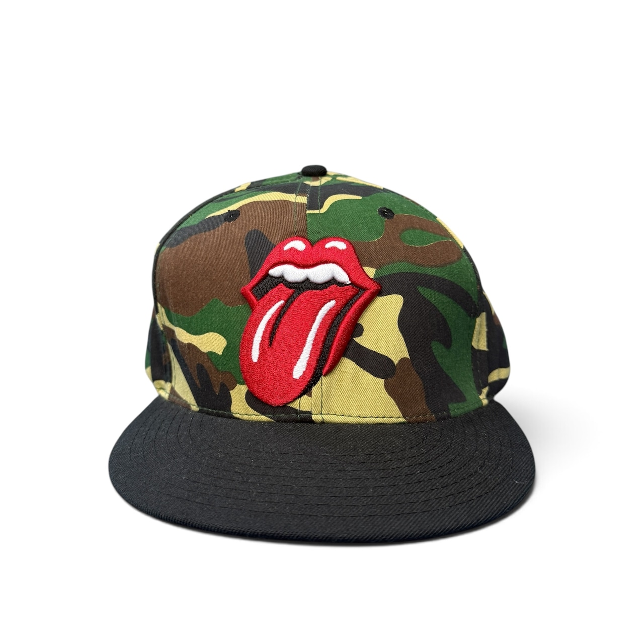 【THE ROLLING STONES】ザ・ローリング・ストーンズ "LIPS & TONGUE CAMO" キャップ
