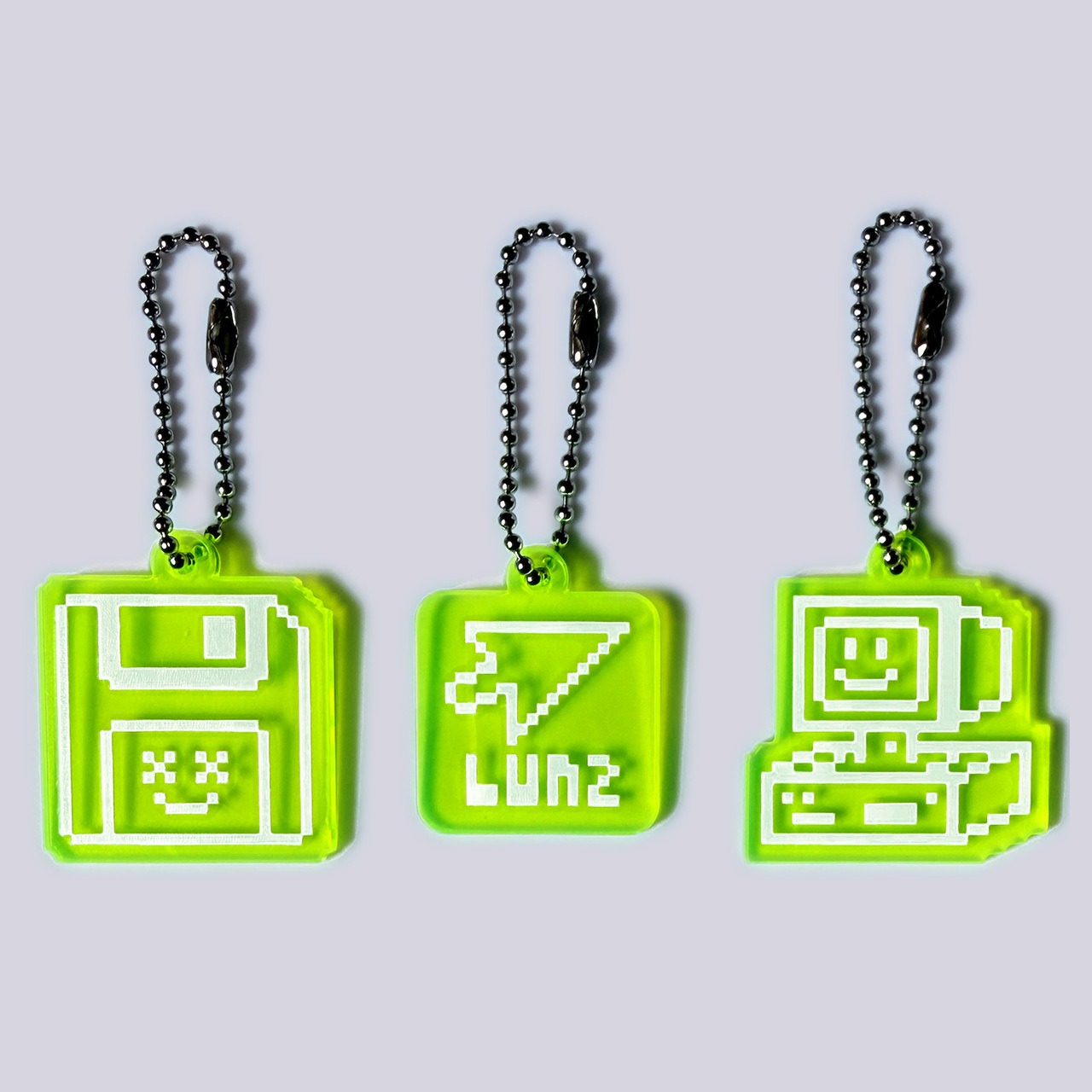 ドットなアイコンA｜アクリルキーホルダーセット