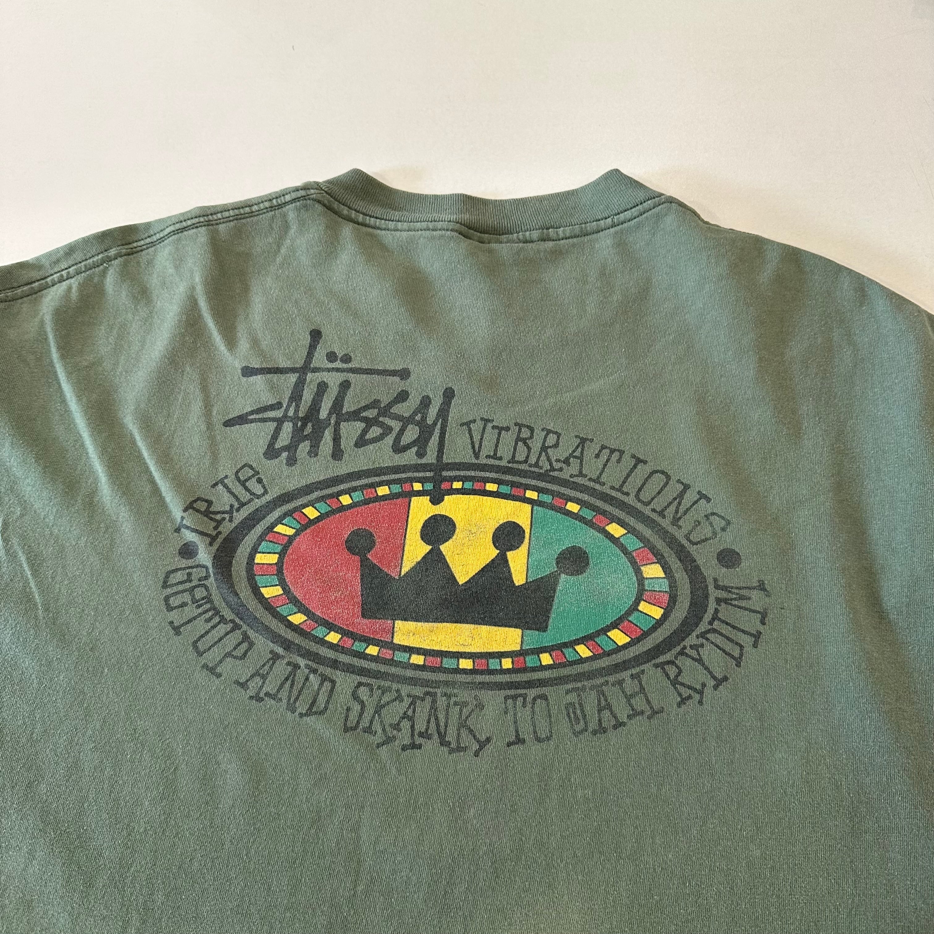 80s STUSSY RASTA CROWN T SHIRT (XXL) | BerBerJin Yuhodo