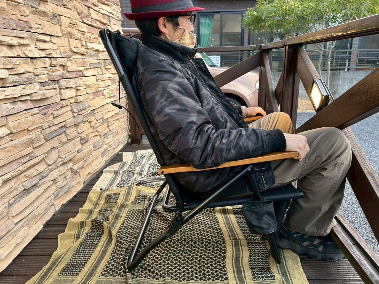 WAQ ワック】Reclining Low Chair High Back リクライニングローチェア