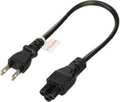 バッファロー BUFFALO 電源ケーブルDELL/HP用3ピンソケット(メス)⇔2ピンプラグ(オス)20cm BSACC0802BKA