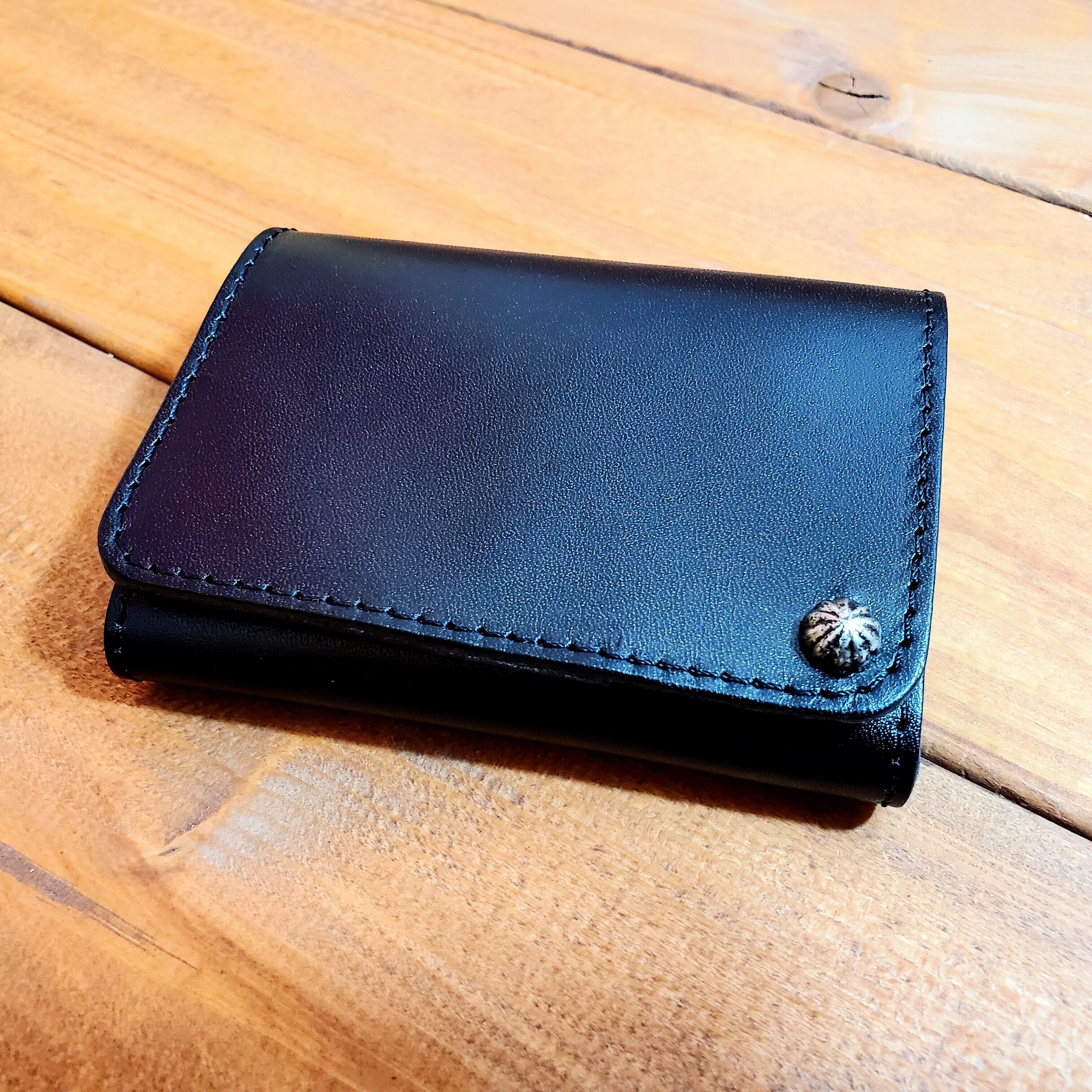 栃木レザー スタッズミニウォレット（no.3）