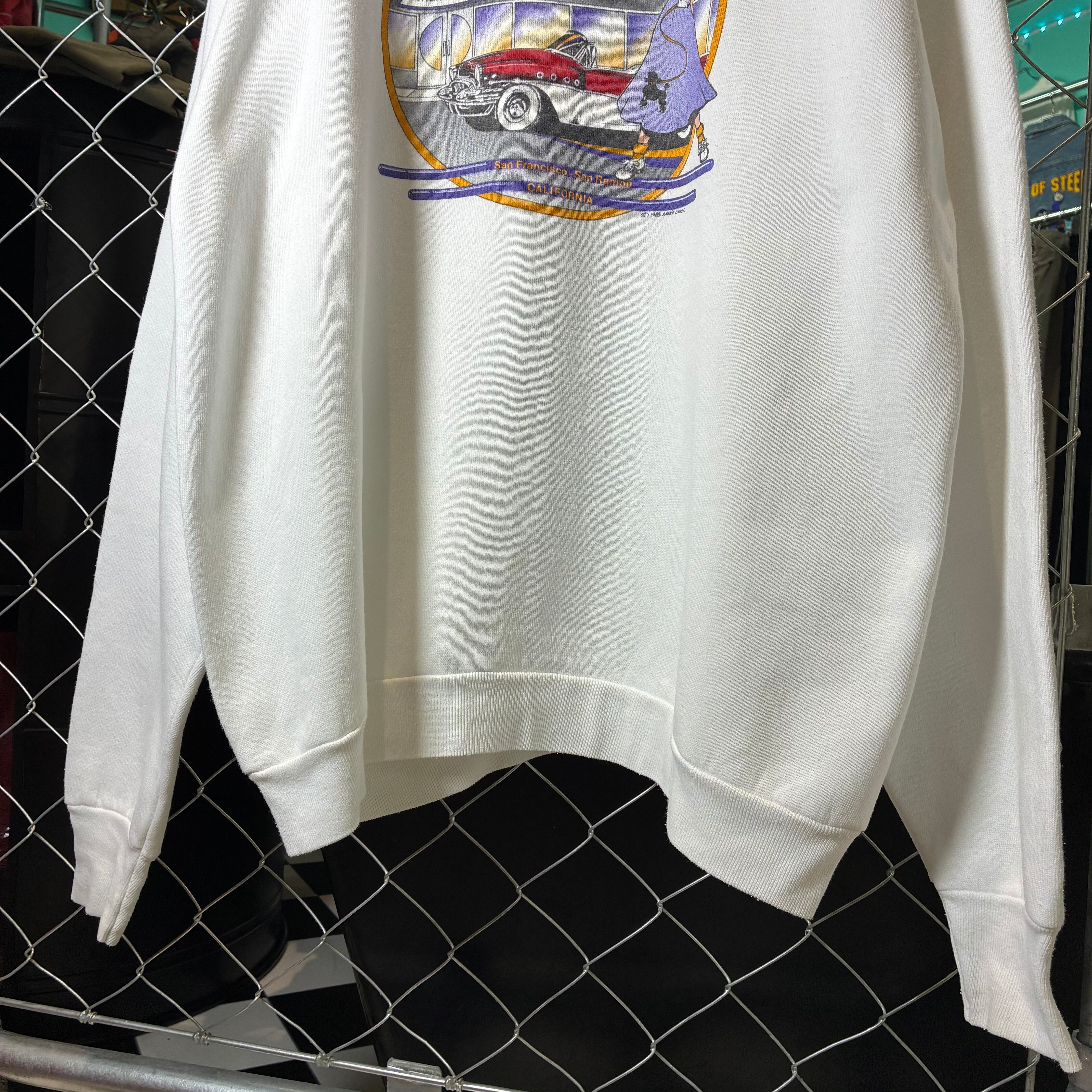 80s FRUIT OF THE LOOM アメリカンダイナー ピンナップガール ラグラン