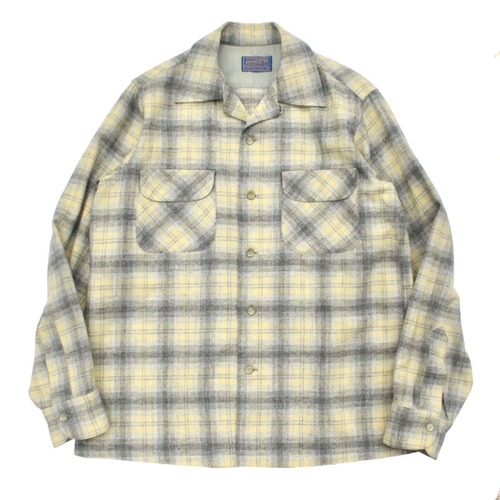Pendleton Vintage Loop Collar Wool Shirt [PENDLETON] [1950s-] Shadow Plaid M