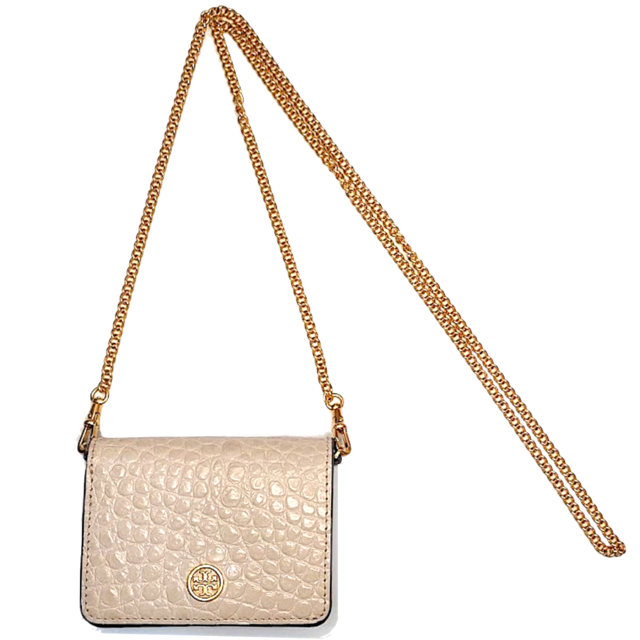 Tory Burch トリーバーチ <極美品>レザー チェーンウォレット