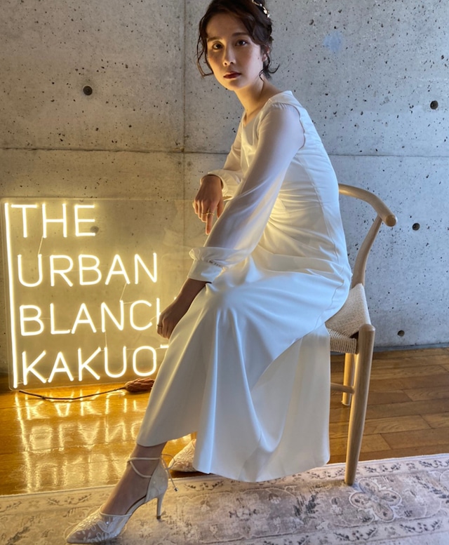 【THE URBAN BLANCHE ORIGINAL 】長袖　袖シースルードレス　商品番号：WD05(33269874) 名古屋（覚王山）大阪（南船場）