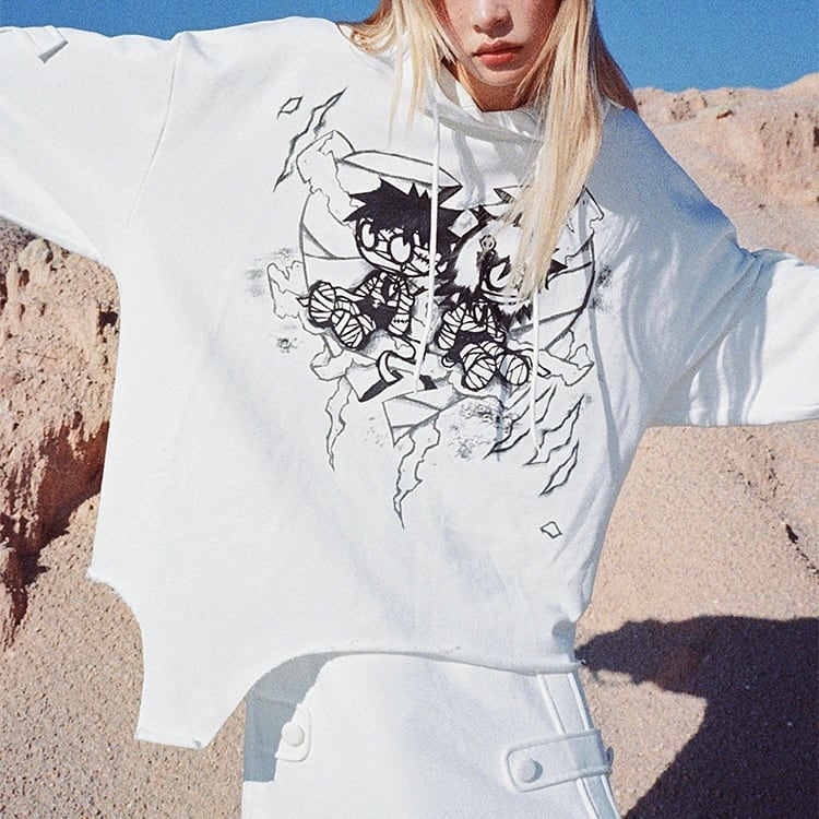 CFIERCE] Mummy Couple Printed Hoodie | BYORI