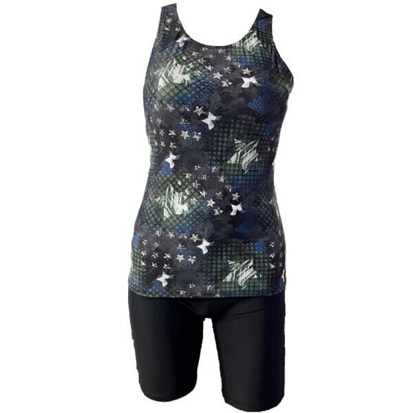 WX-565509 npフィットネス水着 ジップ無しセパレート 総裏地 女性用 サイズ/9号〜15号