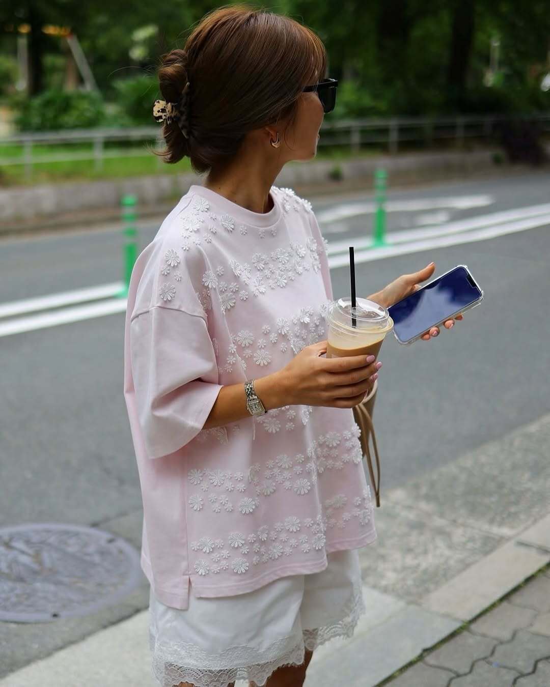 gypsohila Garden Tee フラワーガーデンTシャツ　ホワイト GPG-543 Garden Tee | gypsohila