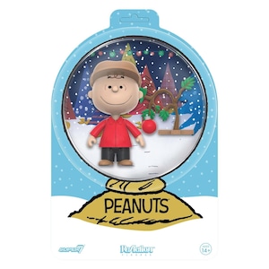 【Super7】 Peanuts ReAction Figures Charlie Brown & Sad Tree (Snow Globe Card Back)
