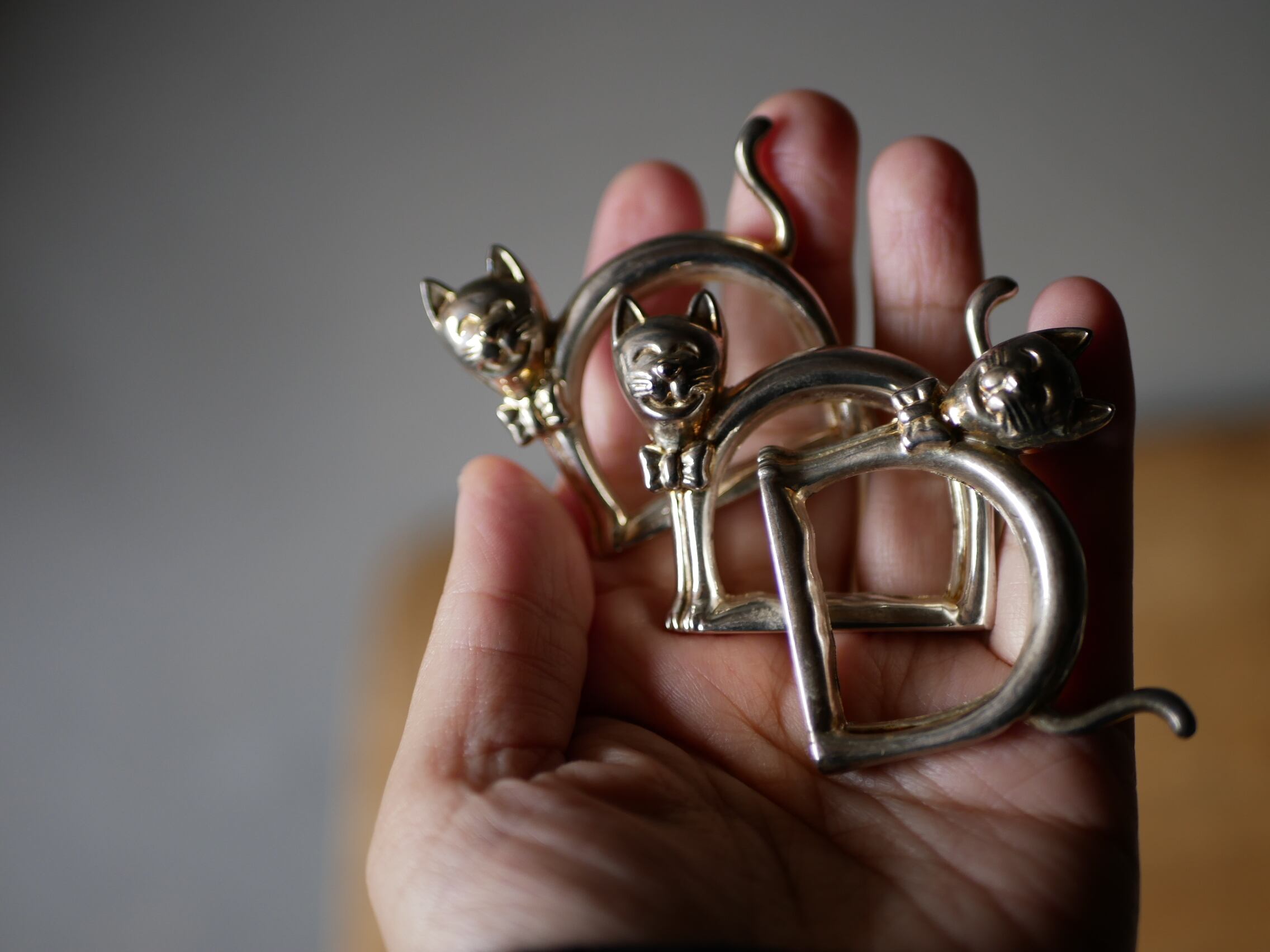 猫のナプキンリング　フランスアンティーク　ブロカントのある暮らし 2. 猫のナプキンリング フランスアンティーク ブロカントのある