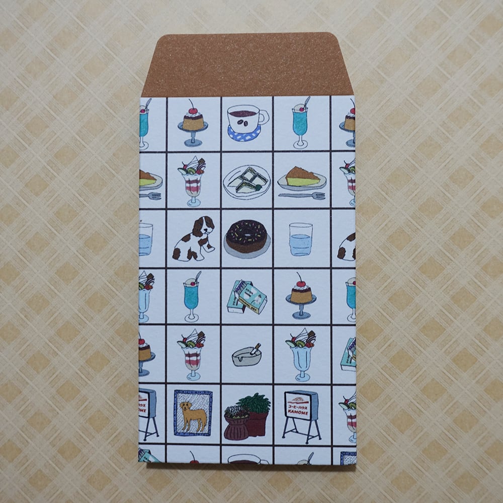 ぽち袋（ミニ封筒） フルーツ、ネコ、喫茶店 | Kanagawa Kamome Online