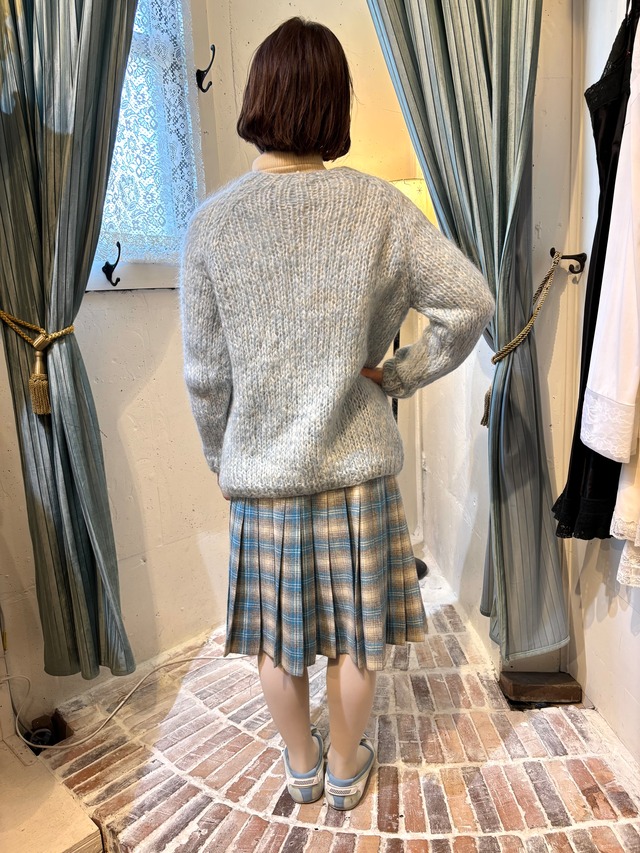 60’s pastel blue mohair cardigan