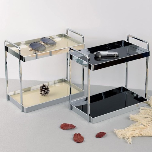 シンプル モダン アクリル バスルーム カウンタートップ 収納棚 オフィス用品 デスク オーガナイザー 多機能 ホームデコレーション ディスプレイ ラック 白 黒 ステンレス