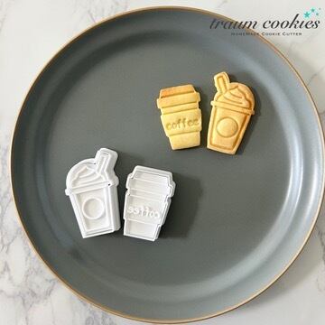【セット販売】テイクアウトコーヒー・フラッペのクッキー型セット【coffee・コーヒー・カフェラテ・フラペチーノ】