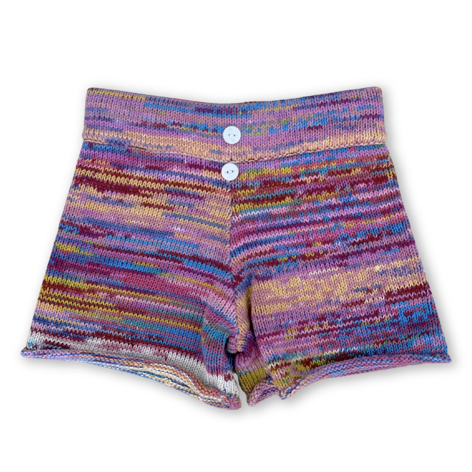 Grown Organic Knitted Shorts【2-6Y】Rainbow