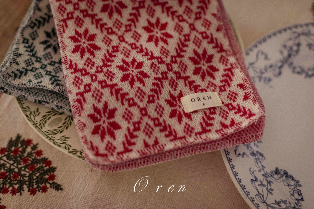 Oren X-mas［取寄］ snow flake mtm (muffler set)