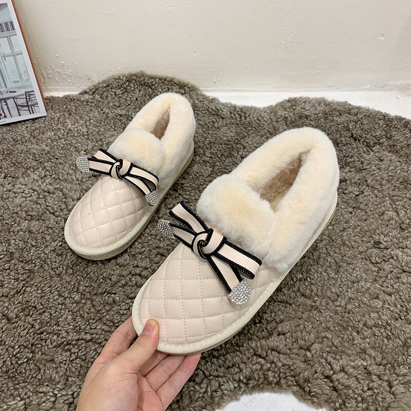 ウィンターリボンブーツ 靴 シューズ コットン 冬物 フェイクシューズ75201658744