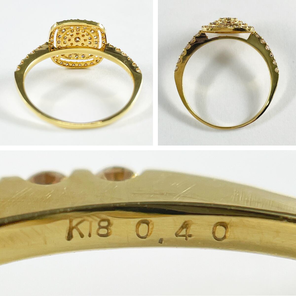 K18 天然ダイヤモンド 0.40ct リング | JEWELRY LAND Official Online Shop 