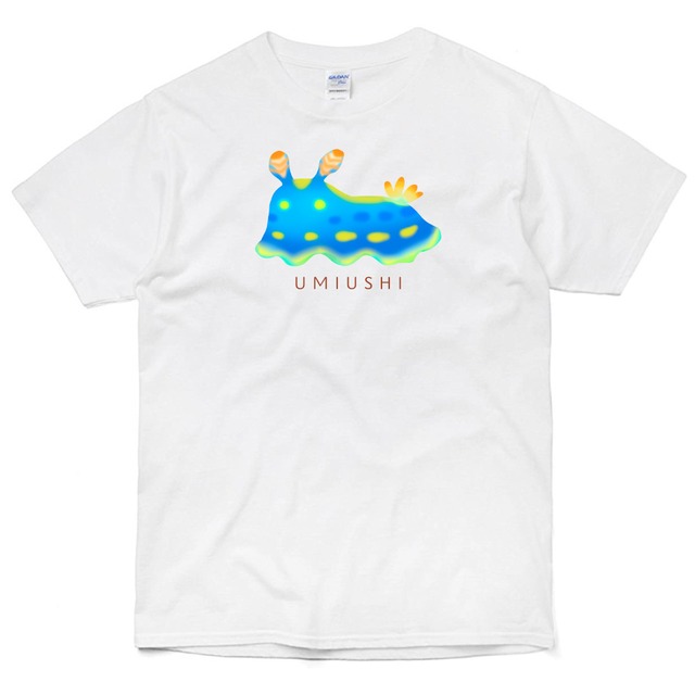  プリントTシャツ ウミウシ  ホワイト