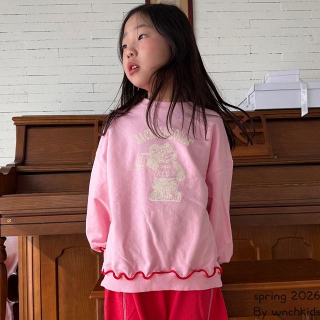 《送料無料》予約：くねくねトレーナー【wnchkid’s】