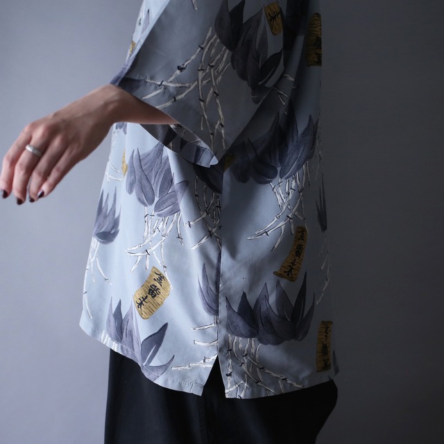 "和" motif full pattern over silhouette h/s shirt