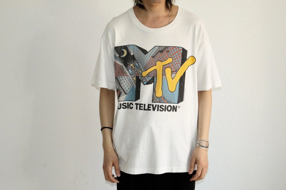 貴重 MTV 1991年 ヴィンテージ Tシャツ サイズL 美品 MTV] Vintage T-shirt [1991s-] 3D printing | beruf