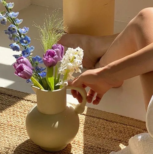 【お取り寄せ】陶器花瓶 生け花 ins風 置物 装飾品 水培
