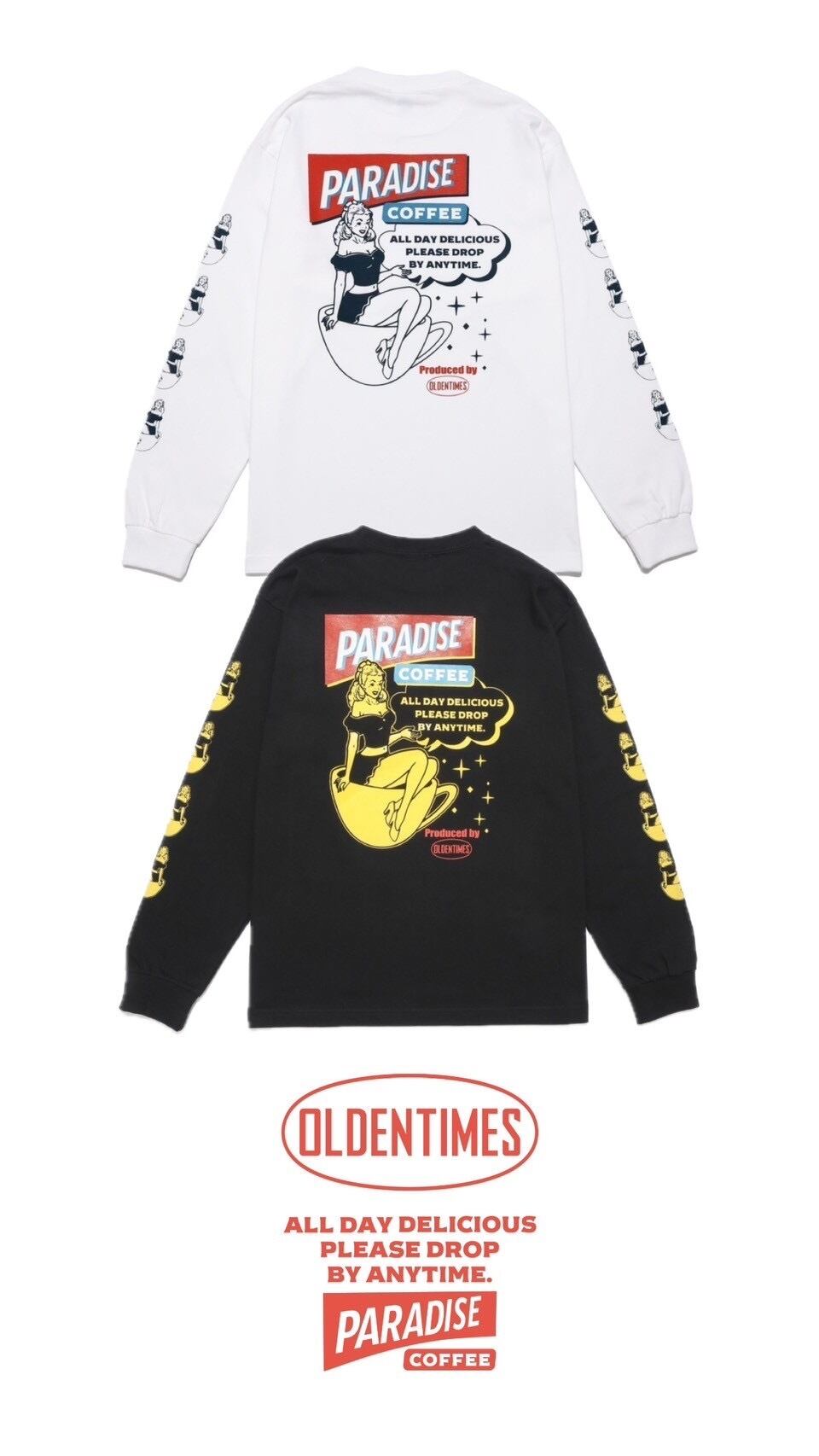 【新作/2色展開】PARADISE COFFEE PREMIUM L/S TEE
