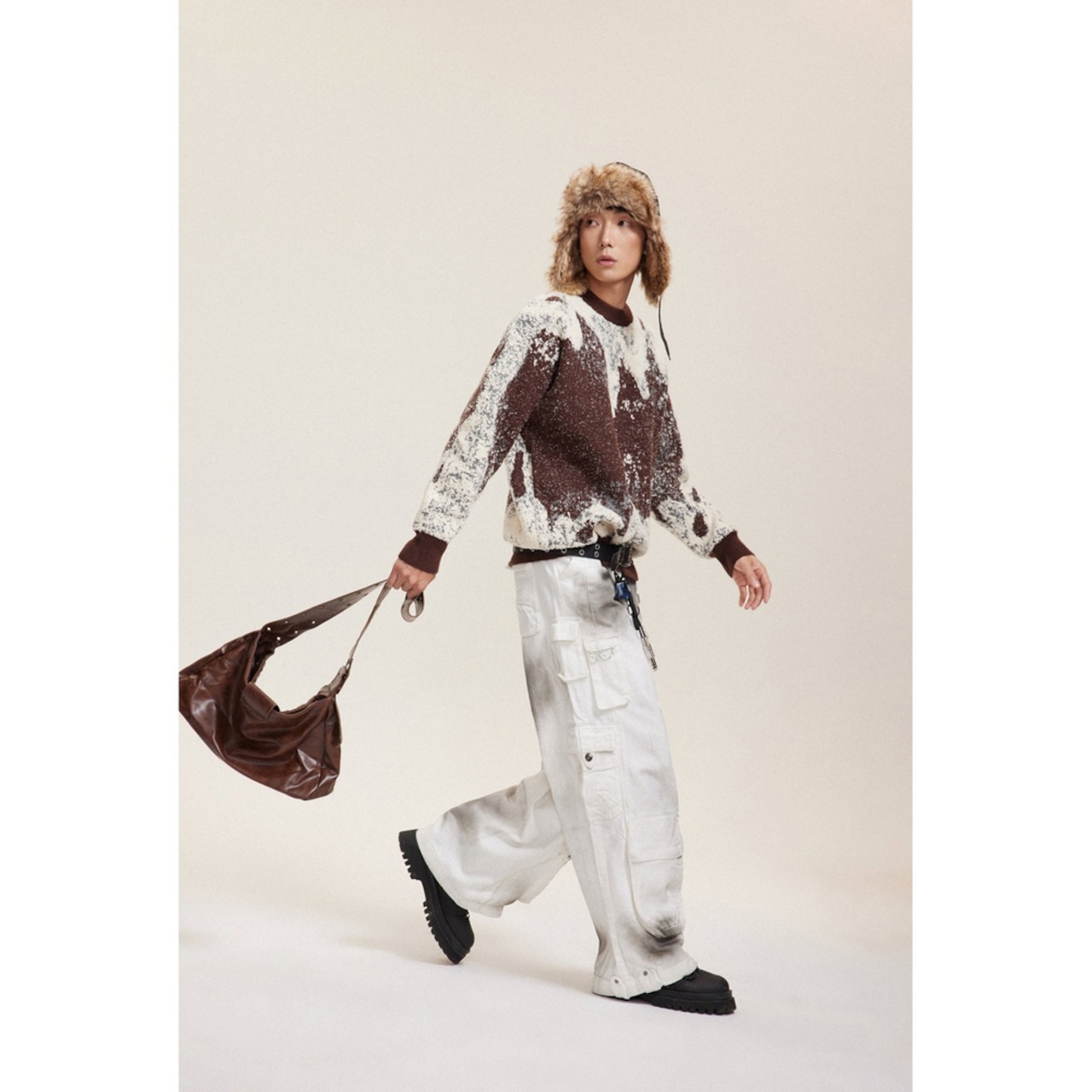 ストリート ミックスカラー セーター T1935