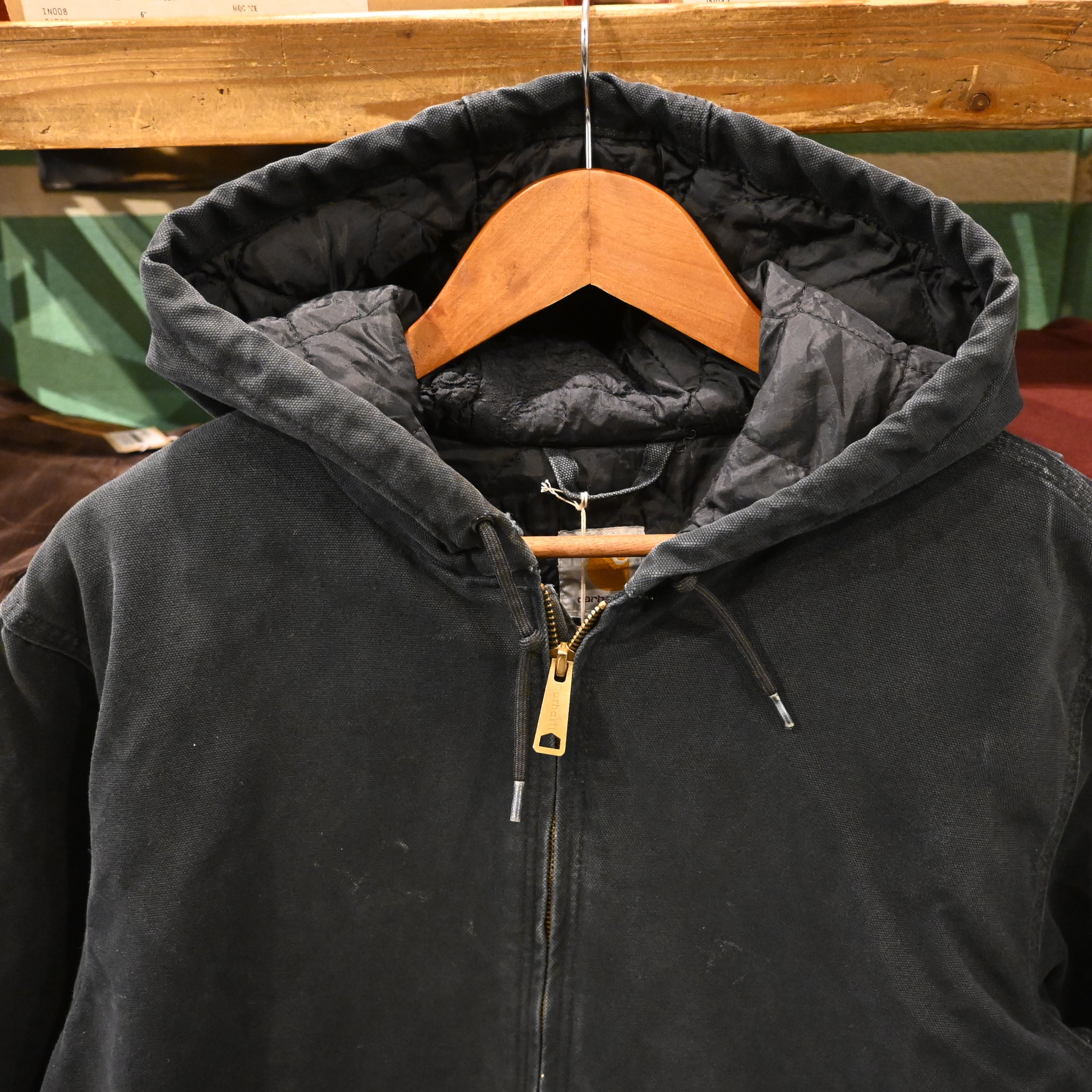 Carhartt アクティブジャケット ブラック L メキシコ製 L ] Carhartt 2013年 Mexico製 Active Jacket ,Black | 広島古着屋