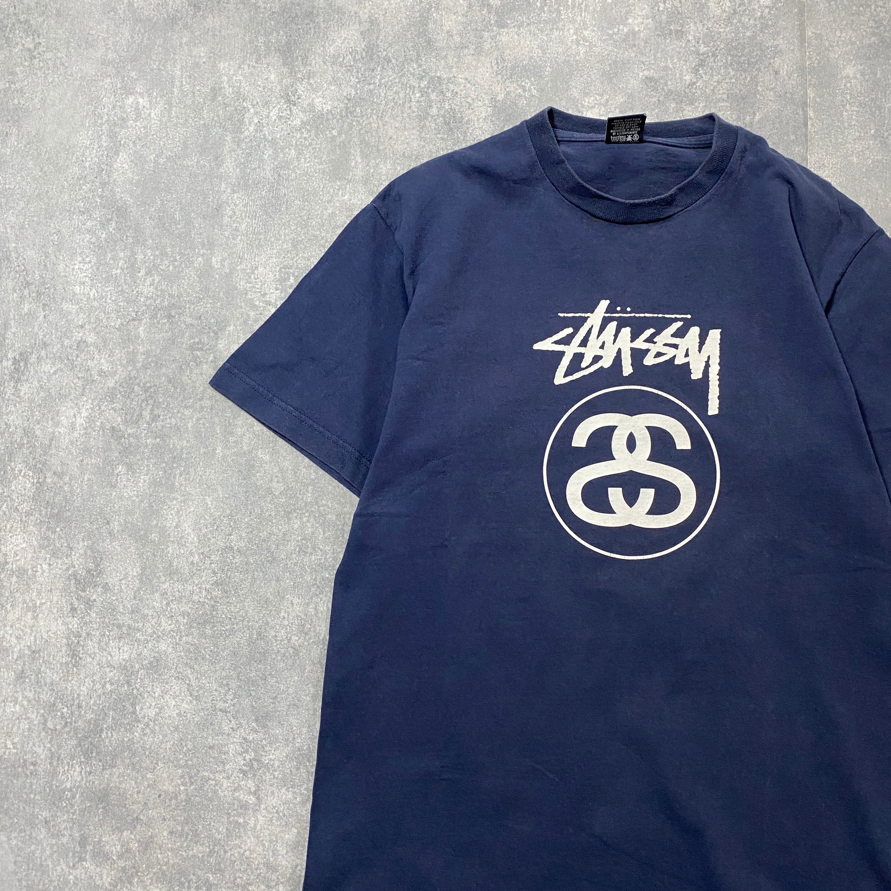 90's old stussy ステューシー Sリンク プリントロゴ Tシャツ 