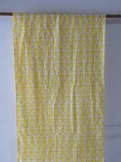 block print fabric c66 yellow