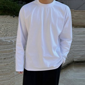 シンプル無地ベーシックロングTシャツ　1272