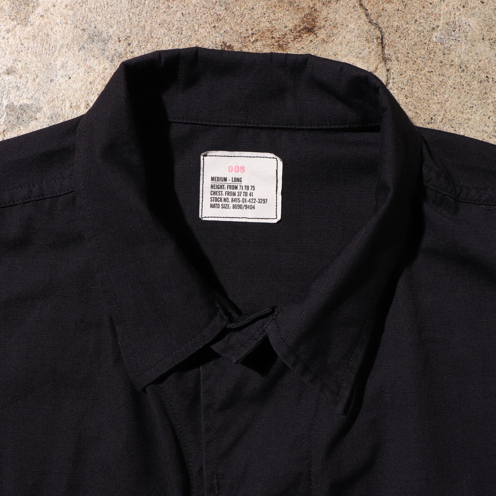 Deadstock M-L Black357 97年 BDUジャケット 米軍実物 ブラック 黒 